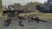 American M16A2 with an M203.