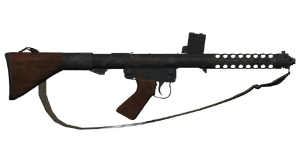 The F1 9 mm submachine gun.