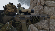 The NVS fitted onto a SPAR-16 assault rifle.