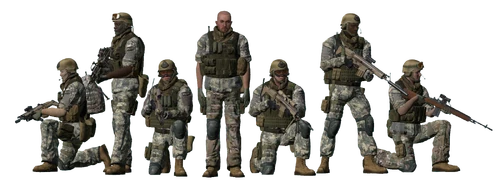 ArmA 2-era 1st SFOD-D operatives (2012)