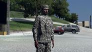 Nichols, now retired, in his ACU at the 2013 Veterans Parade.