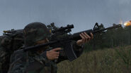 M16 Carbine fitted with the FlashPoint 2000 (c. 1989)