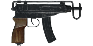 The Sa-61 Scorpion .32 submachine gun.