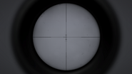 Unzoomed scope reticle.