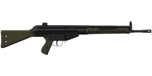 The GV M/75 7.62 mm battle rifle.