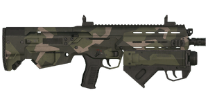 The Promet GL 6.5 mm assault rifle.