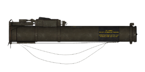 The M72 LAW 66 mm rocket launcher.