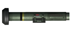 The FGM-148 Javelin 127 mm missile launcher.