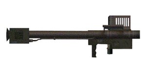 The FIM-92 Stinger 70 mm missile launcher.