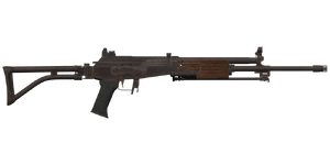 The Galat ARM (Old) 7.62 mm battle rifle.