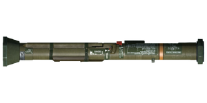 The M136 rocket launcher.