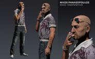 Promotional render for Nikos' pre-Alpha clothing.