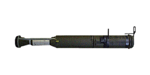 The RPG-75NH 68 mm rocket launcher.
