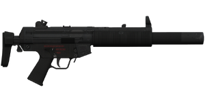 The MPV-SD 9 mm submachine gun.