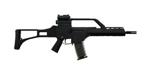 The G36K 5.56 mm carbine.