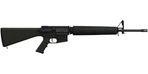 The C7A1 5.56 mm assault rifle.