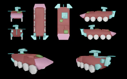 LEGENDGreen = armor_16mm_plate.bisurfMaroon = armor_23mm_plate.bisurfPink = armor_30mm_plate.bisurfTeal = armor_3mm_plate