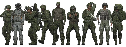 ArmA 3-era conventional U.S. Army troops (Pacific / 2035-2038)