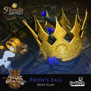 Crown of Armello artwork featured on a Pride's Fall Dev's play for Twitch.