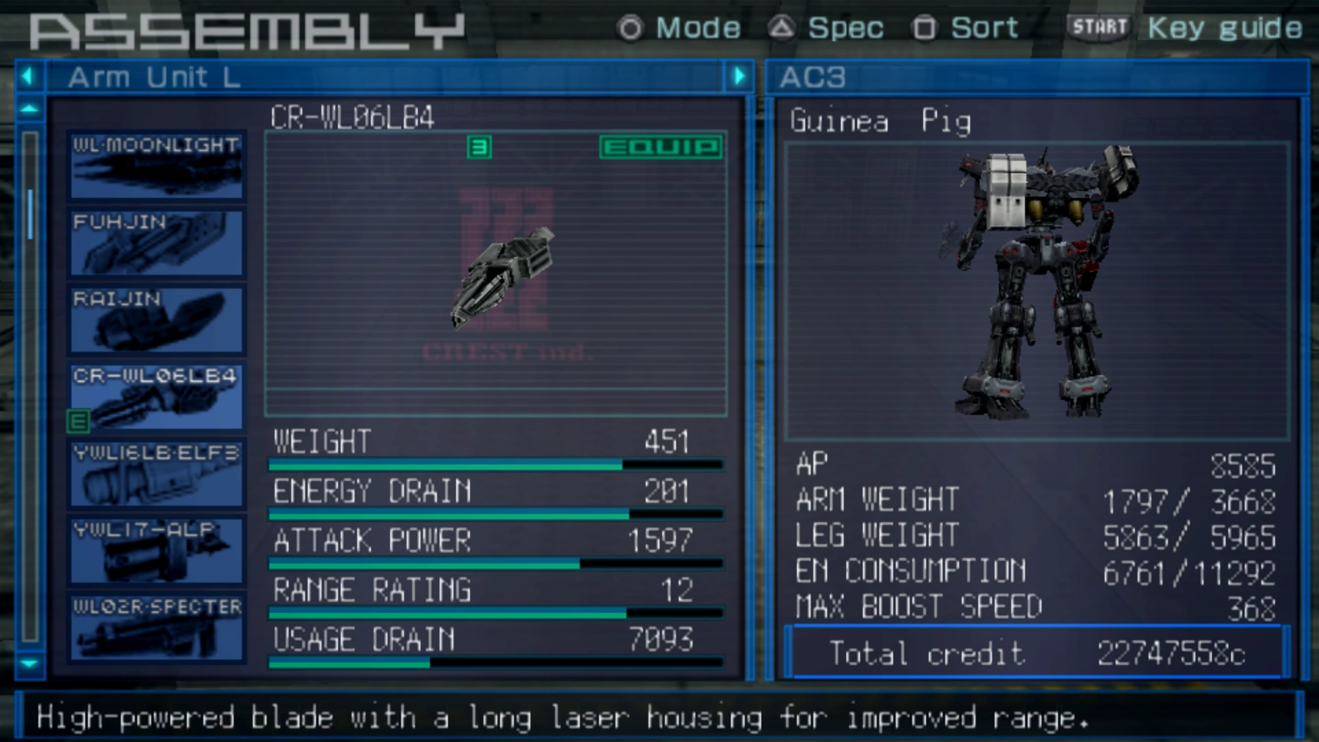 CR-WL06LB4 | Armored Core Wiki | Fandom