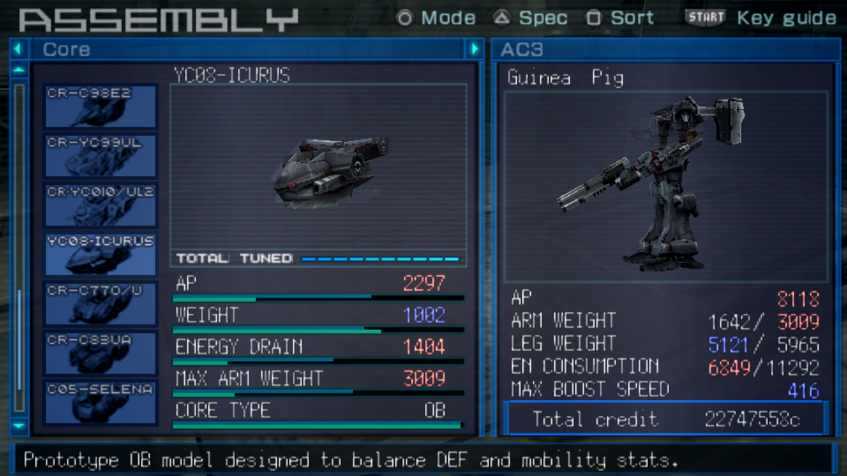 YC08-ICURUS | Armored Core Wiki | Fandom YC08-ICURUS | Armored Core Wiki | Fandom
