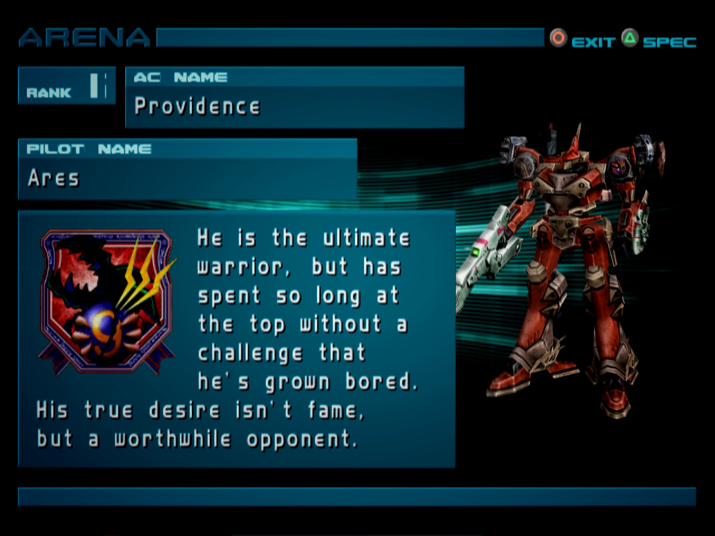 Ares, Armored Core Wiki