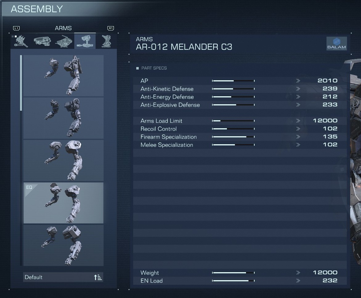 AR-012 MELANDER C3 | Armored Core Wiki | Fandom AR-012 MELANDER C3 | Armored Core Wiki | Fandom