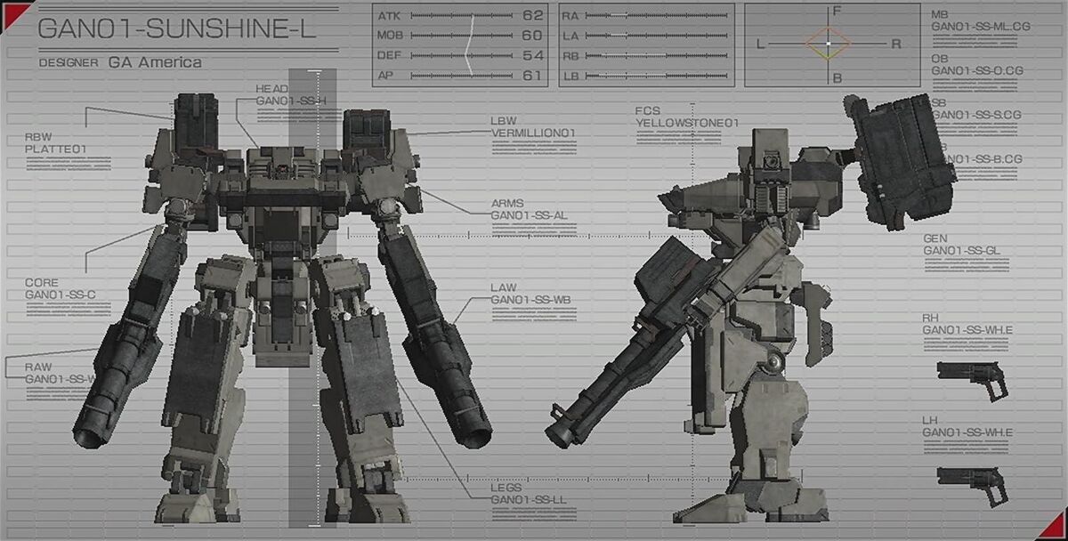 GAN01-SUNSHINE-L | Armored Core Wiki | Fandom