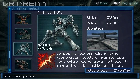 Toothpick | Armored Core Wiki | Fandom