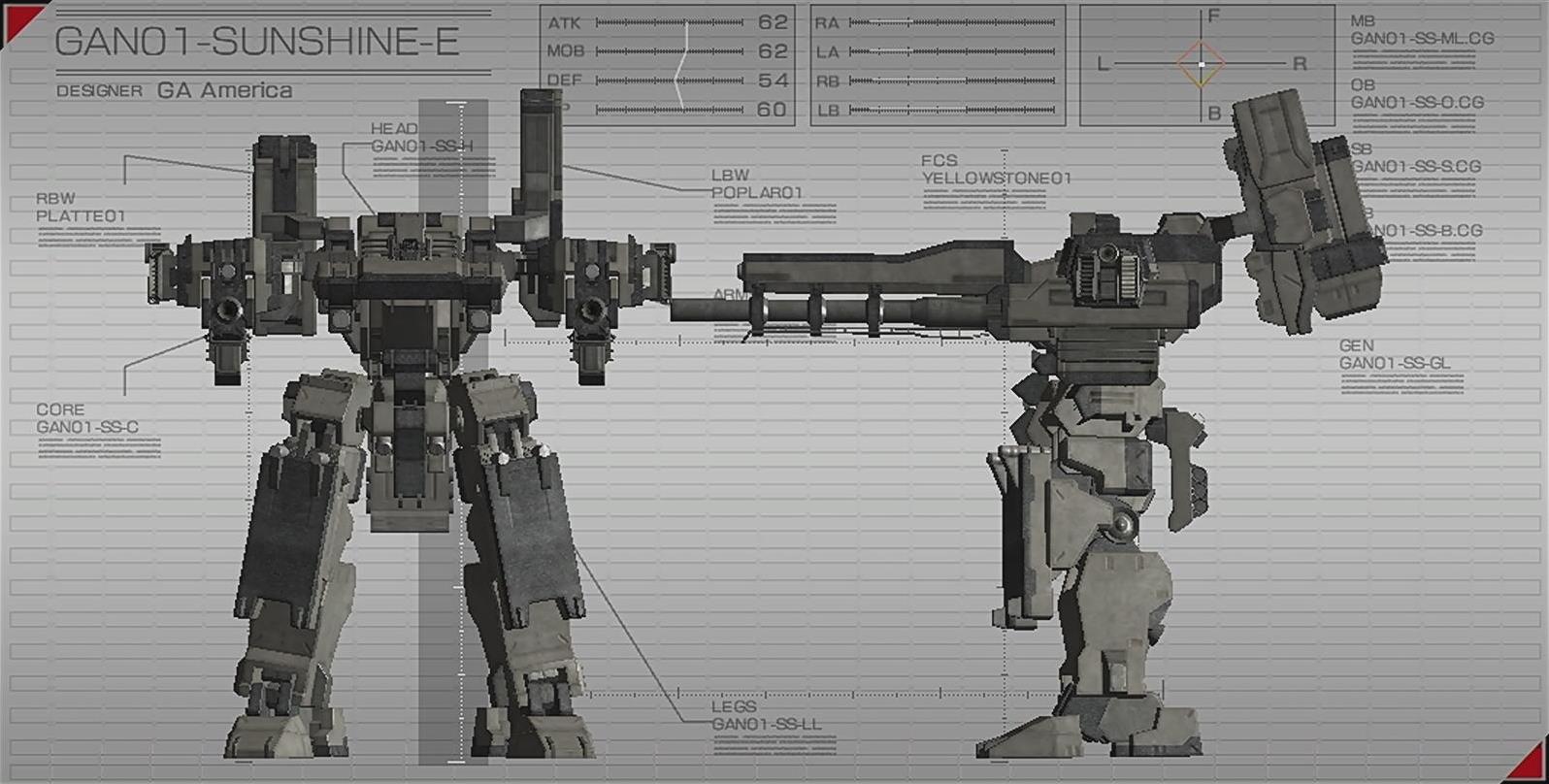 GAN01-SUNSHINE-E | Armored Core Wiki | Fandom GAN01-SUNSHINE-E | Armored Core Wiki | Fandom