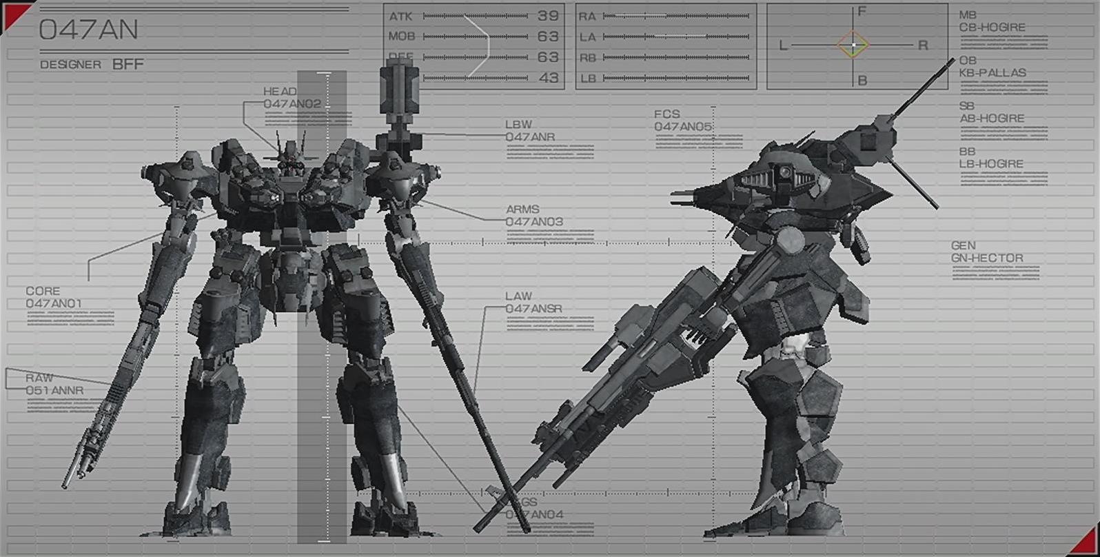 So I made the ACs from Armored Core 2, Nexus, AC4 and Ninebreaker