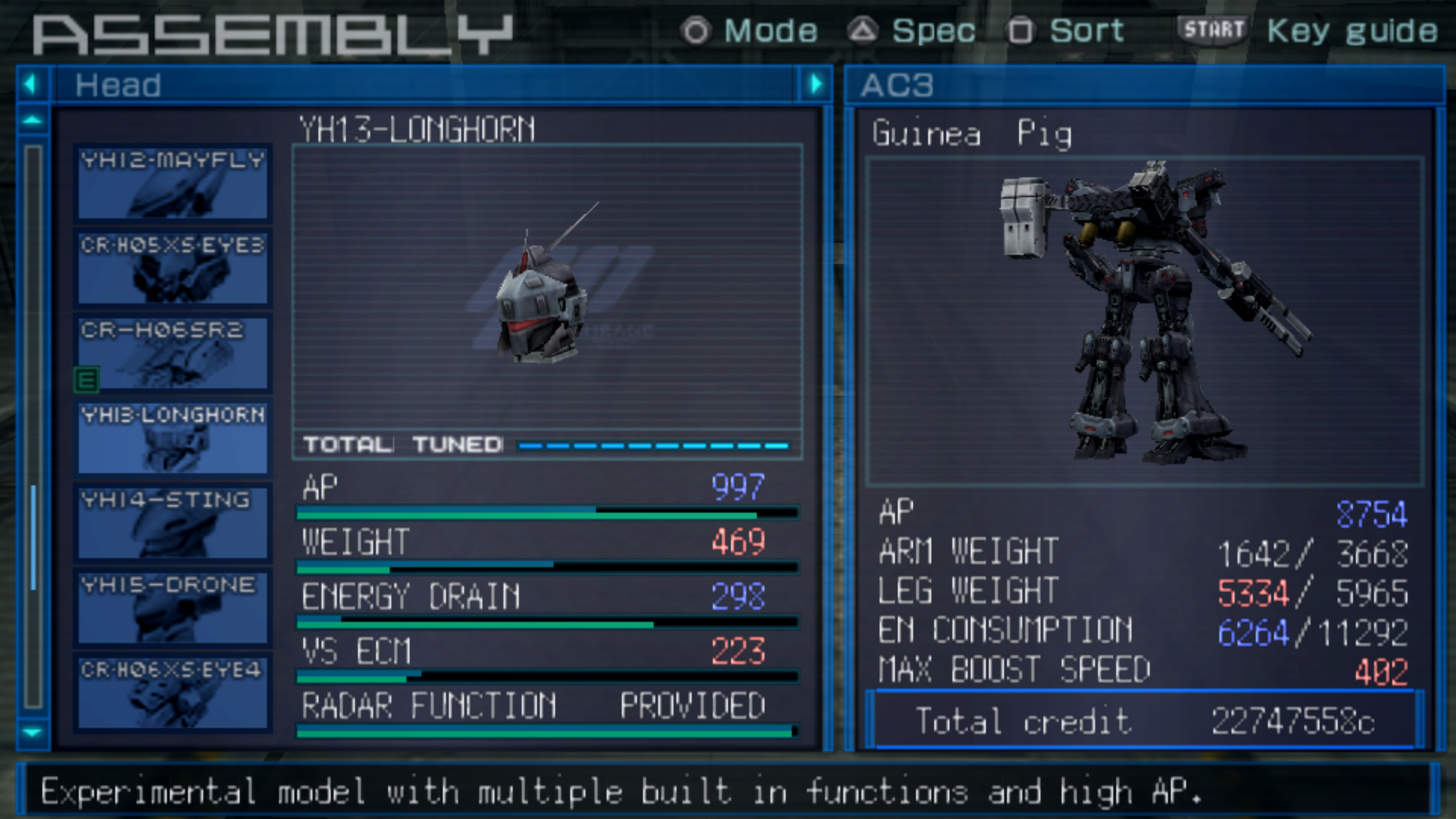 Yh13 Longhorn Armored Core Wiki Fandom