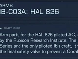 IB-C03A: HAL 826