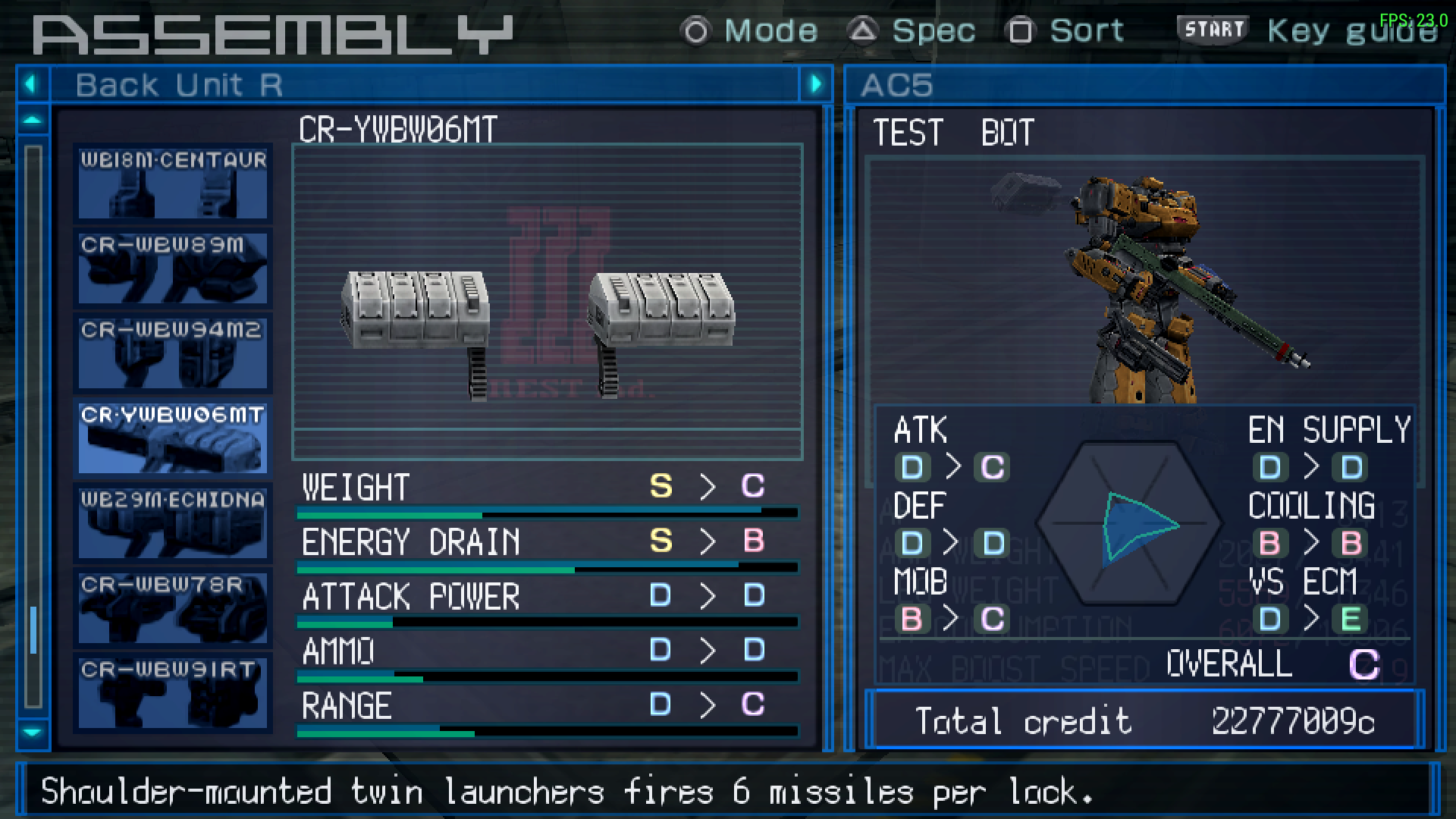 CR-YWBW06MT | Armored Core Wiki | Fandom CR-YWBW06MT | Armored Core Wiki | Fandom