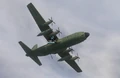 An AC-130 in flight