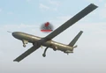An enemy drone flying