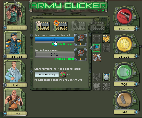 Skulls, Army Clicker Wiki