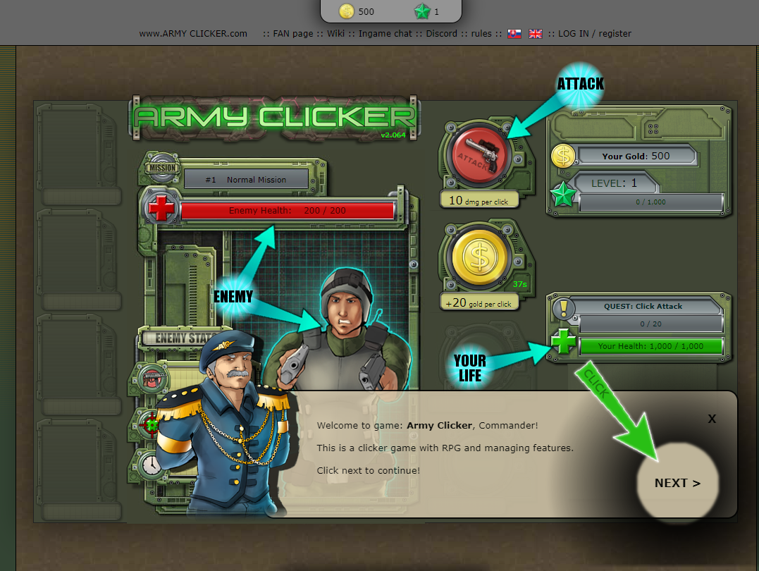 Army Clicker Online — Play for free at