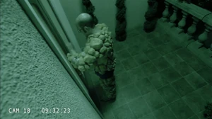 Tobias returned to the model home to surprise Maeby but was caught by John Beard's reality show ("A New Start")