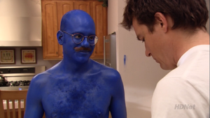 Tobias blue himself in ""