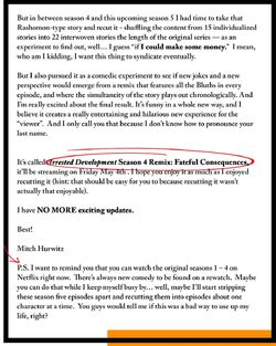 Season Four Remix Fateful Consequences Arrested Development Wiki Fandom