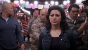 As she discovers that she has inadvertently committed statutory rape, the Narrator suggests that Maeby is about to realize that she has "made a huge mistake", but she shrugs it off with an unconcerned "Nah, I'll be fine!" before he can finish the line. ("Señoritis")