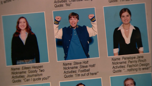 Steve Holt's first senior year...