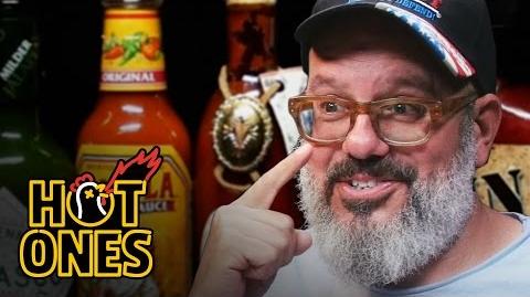 David Cross Embraces the Extremes of Spicy Wings Hot Ones