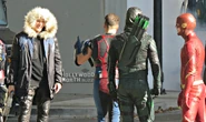 Captain Cold (de Terre X ?) avec Steel et Green Arrow