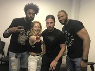 Réunion avant tournage.