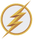 The Flash logo siège