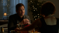 Alex Danvers and Maxwell Lord at dinner