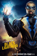 Black Lightning poster - In the Night, He's the Light