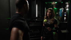 Dinah tells Diggle he can make the hard calls